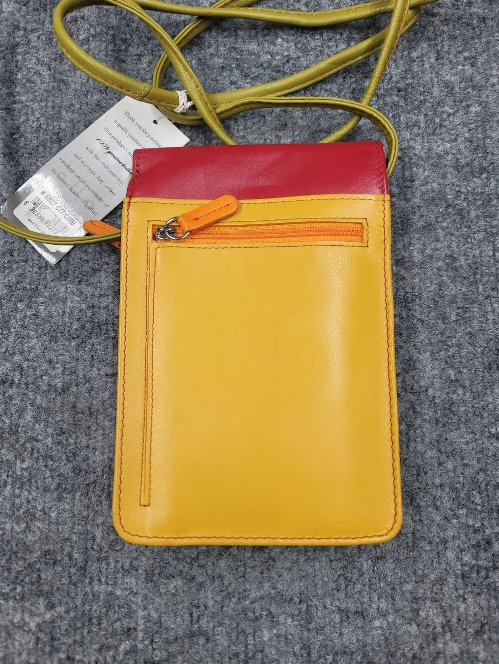 Ili World Colorful RFID Blocking Cross Body Wallet Bag NWT